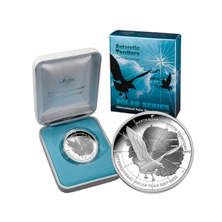 2008 International Polar Year - Skua in Flight $5 Silver Proof