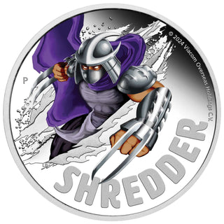 Teenage Mutant Ninja Turtles – Shredder 2024 1oz Silver Proof Coloured Coin