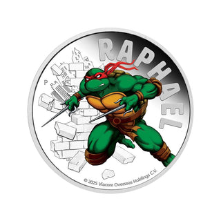 Teenage Mutant Ninja Turtles – Raphael 2025 1oz Silver Proof Coloured Coin