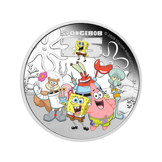 SpongeBob SquarePants – SpongeBob and Friends 2024 1oz Silver Proof Coloured Coin