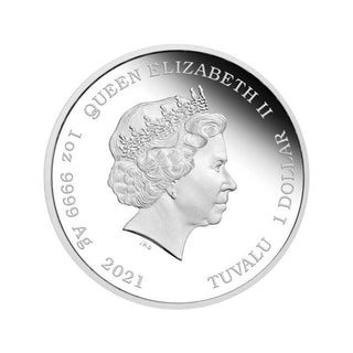 2021 1oz Silver Proof Coloured Coin - Itchy & Scratchy