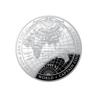 2019 - $5 1812 A New Map of the World Silver Proof Domed Coin