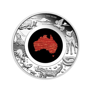 Great Southern Land 2025 1oz Silver Proof Snakeskin Jasper Coin