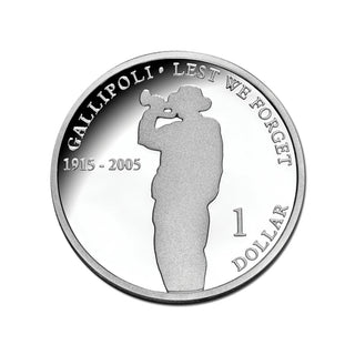 2005 Gallipoli 1915 $1 Fine Silver Proof Coin
