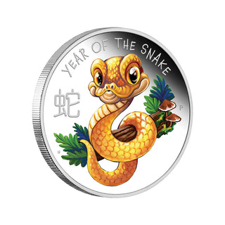 2025 Baby Snake 1/2oz Silver Proof Coloured Coin