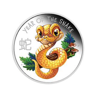 2025 Baby Snake 1/2oz Silver Proof Coloured Coin