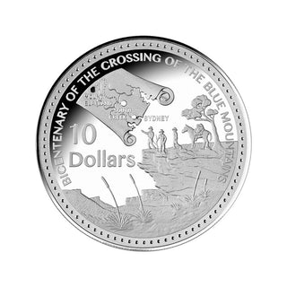 2013 Bicentenary - Crossing of the Blue Mountains $10 Fine Silver Proof Coin