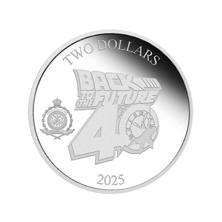 2025 Back to the Future 40th Anniversary $2 1oz Silver Proof Coin