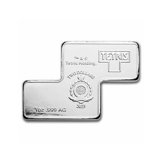 2023 Tetris™ 1 oz Silver $2, 7-Coin Tetrimino Block Shapes