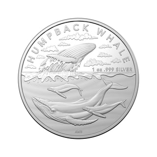 Humpback Whale - Australian Antarctic Territory 2023 1oz Silver Bullion