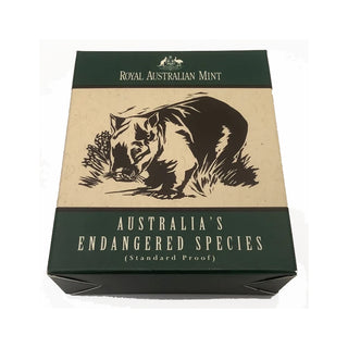 1998 $10 Silver Endangered Species - Northern Hairy-Nosed Wombat
