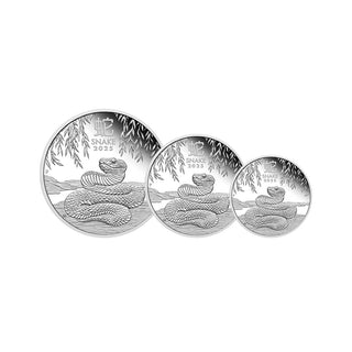 2025 Year of the Snake Silver Proof Three-Coin Set