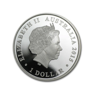 2015 25th Anniversary Australian Kookaburra 1oz Silver Proof WMF