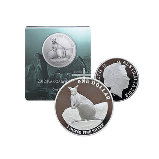 2012 $1 Silver Proof Coin Kangaroo Series - Mareeba Rock Wallaby