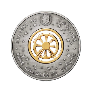 2025 2oz Silver Antiqued Ferris Wheel Coloured Coin