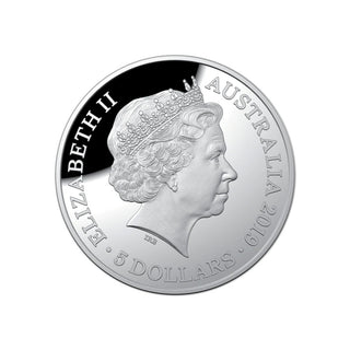 2019 - $5 1812 A New Map of the World Silver Proof Domed Coin