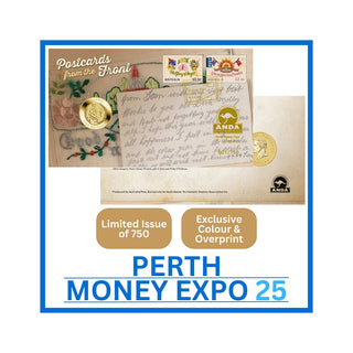 2025 Perth Money Expo ANDA "Postcards From The Front" $1 PNC