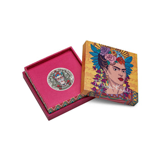 2024 Frida Kahlo 2oz Silver Antiqued Coloured Coin