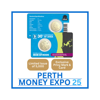 2025 Perth Money Expo ANDA $1 Perth Map Privy Coin