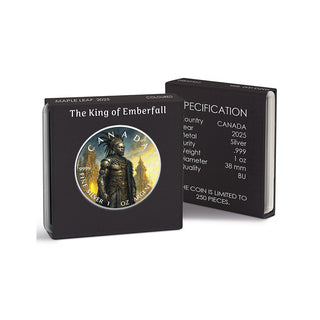 2025 The King of Emberfall 9999 Silver Colored Coin