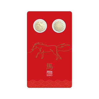 2026 $1 Lunar Series - Year of the Horse Uncirculated Two-Coin Set