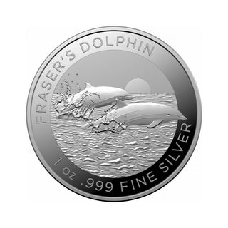 2021 Fraser's Dolphin 1oz Silver Bullion $1