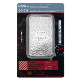Call of Duty®: Modern Warfare® III 1oz Silver Bar with Pendant Frame