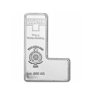 2023 Tetris™ 1 oz Silver $2, 7-Coin Tetrimino Block Shapes