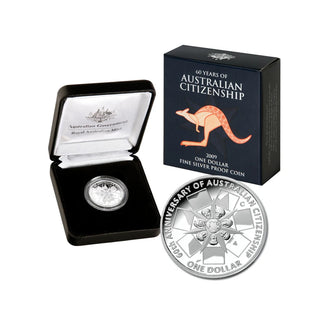 2009 $1 Silver Proof Coin - 60 Years Of Australian Citizenship