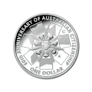 2009 $1 Silver Proof Coin - 60 Years Of Australian Citizenship