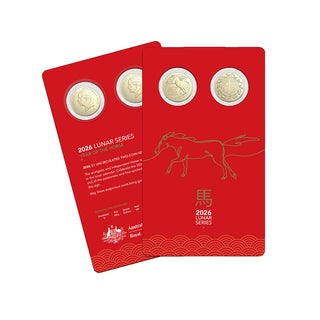 2026 $1 Lunar Series - Year of the Horse Uncirculated Two-Coin Set