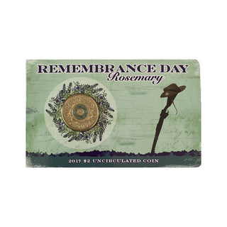 2017 Remembrance Day Rosemary Carded $2 Coin