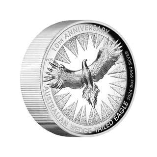 Australian Wedge-tailed Eagle 10th Anniversary 2024 5oz Silver Proof High Relief Coin