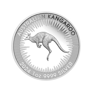 Australian Kangaroo King Charles III Obverse First Issue 2024 1oz Silver Proof Coin