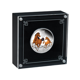 2026 Year of the Horse 1oz Silver Proof Coloured Coin Lunar Series III