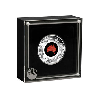 Great Southern Land 2025 1oz Silver Proof Snakeskin Jasper Coin