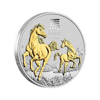 2026 Australian Lunar Series III Year of the Horse 1oz Silver Trio