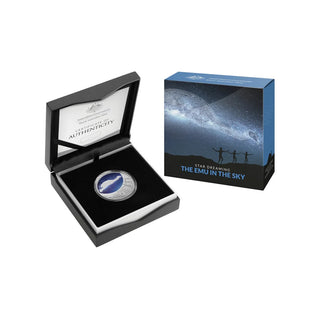 2020 $1 Star Dreaming - Emu in the Sky Frosted Uncirculated 1/2oz Silver Coin