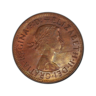 1955 M Penny 1d Graded MS64BN