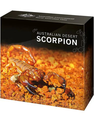2023 Australia's Most Dangerous - Desert Scorpion 1oz Silver Coloured Proof Coin