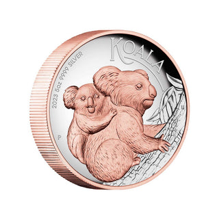 Australian Koala 2023 5oz Silver Proof High Relief Gilded