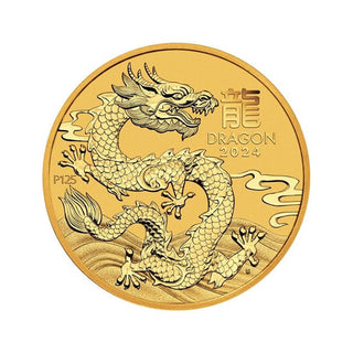 2024 Perth Mint Gold Lunar Dragon Coin 1/10oz