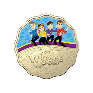 2021 30 Years of the Wiggles 30c Coloured Two Coin Set