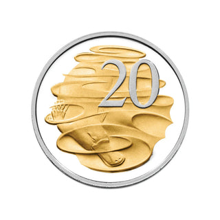 2013 Proof Year Set Selectively Gold Plated 20c