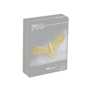 Australian Wedge-tailed Eagle 10th Anniversary 2024 1oz Silver Proof High Relief Gilded Coin