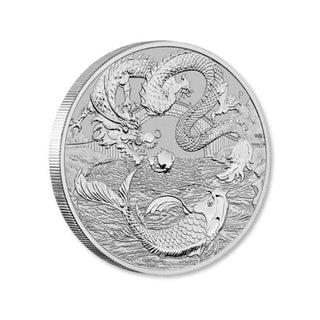 2023 Dragon & Koi 1oz Silver Bullion Chinese Myths and Legends