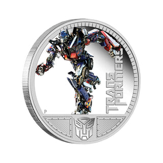 2011 Transformers III Optimus Prime Dark Of The Moon 1oz Silver Proof