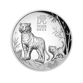 2022 Year Of The Tiger 1oz Silver Proof High Relief