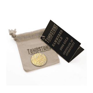 Tombstone Hammered 1oz Gold Round