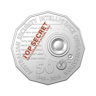 2019 Australian Spies & Spooks 70 Years of ASIO 50c